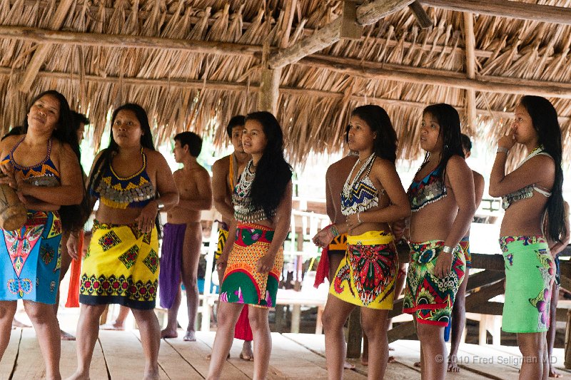 20101203_122738 D3.jpg - Young women getting instruction from tribal chief